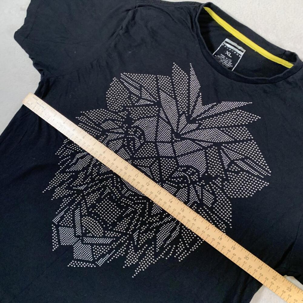 Sean John Shirt Mens XL Black Geometric Lion Graphic Tee T-Shirt Hip Hop Dazzle - Picture 3 of 8